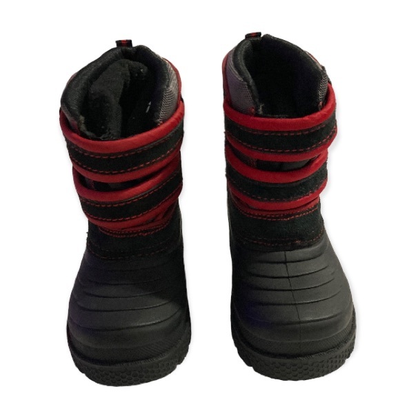 Totes Toddler Fleece Lined Snow Boot Red and Black Unisex Toddler Size:7 - Picture 10 of 10